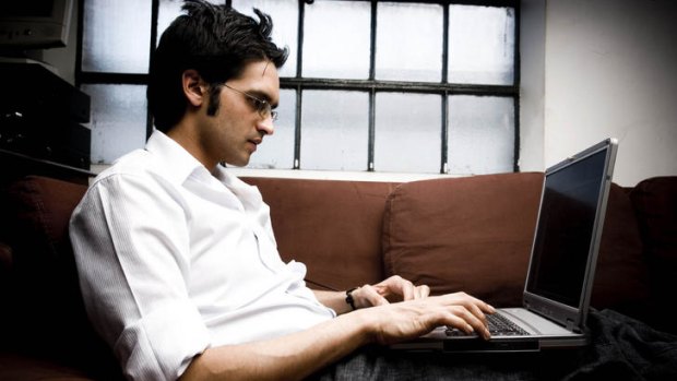 Men on spree ... Australian males spending about $242 a month online and females $165.