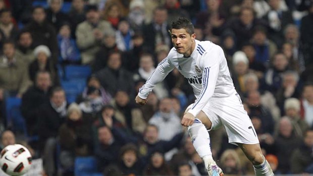 Cristiano Ronaldo scored three goals for Real Madrid but limped off late in the game.