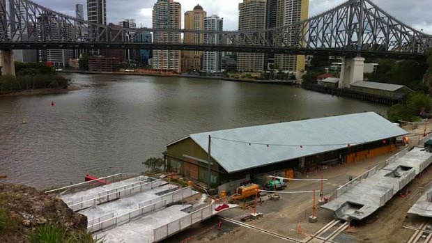 Paradigm was going to be erected at Howard Smith Wharves, after Brisbane City Council received the land as part of a "land swap".