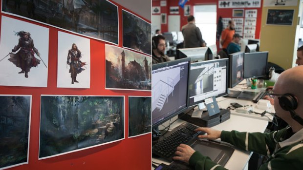 The Development of Assassin's Creed IV Black Flag in Montreal, Canada.