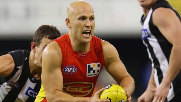 Superstar Gary Ablett shows his dash in 2013.