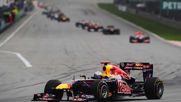Streak continues ... Sebastian Vettel gives Red Bull another win, leading from start to finish.