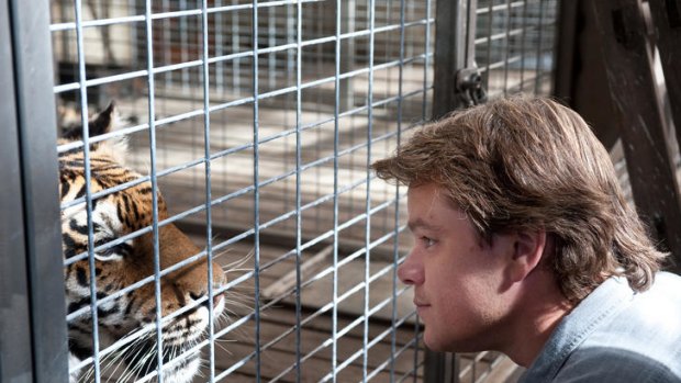 Nice kitty: Matt Damon plays a widowed dad who buys a zoo in the enigmatically titled <i>We Bought A Zoo</i>.