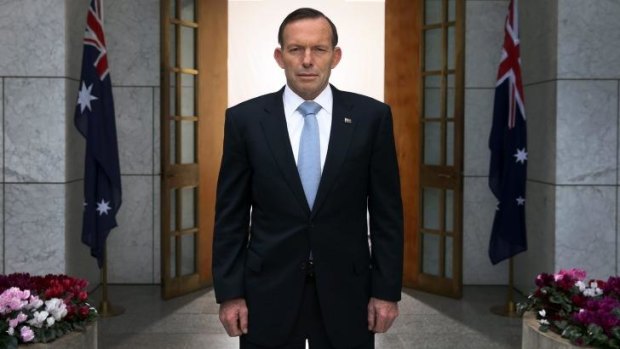 Tony Abbott is like a squirrel who has moved into a granary but can't help still burying acorns.
