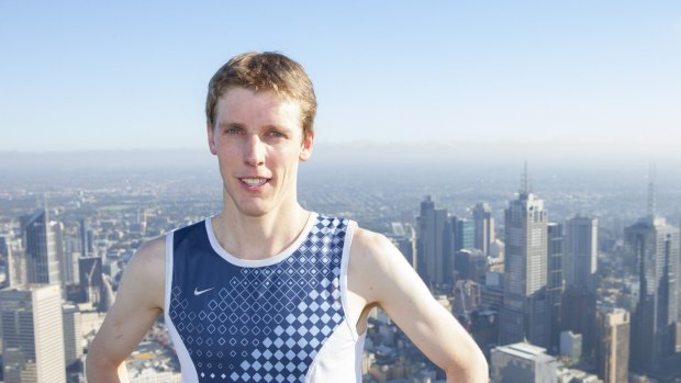 After winning the Eureka Tower stair climb last year, Mark Bourne plans to repeat his performance next month. 