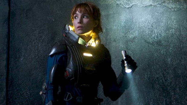 Galaxies apart ... Noomi Rapace works hard in <em>Prometheus</em> to distance herself from Sigourney Weaver's Ellen Ripley.