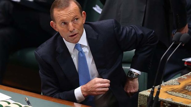 Prime Minister Tony Abbott: "Stopping the boats is a matter of sovereignty".