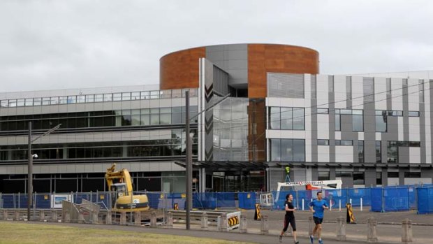 Inching closer &#8230; the new headquarters of rugby league, at Moore Park, are starting to take shape, but the way things are going the new digs might be up and running before the independent commission.