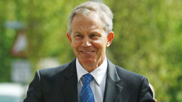 Tony Blair... back on hustings.