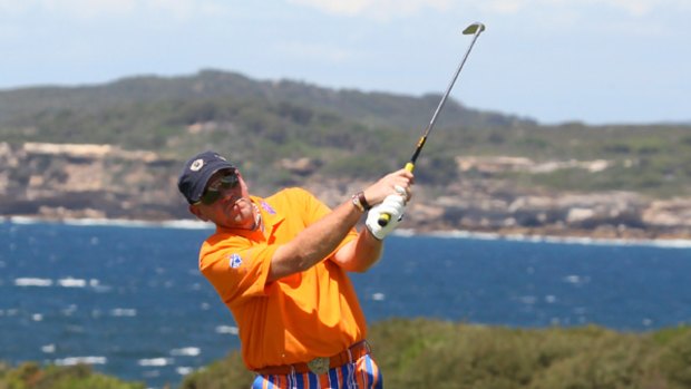 John Daly preparing for the Australian Open at the NSW Golf Club.