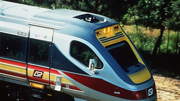 The tilt train service has been suspended at Caboolture.