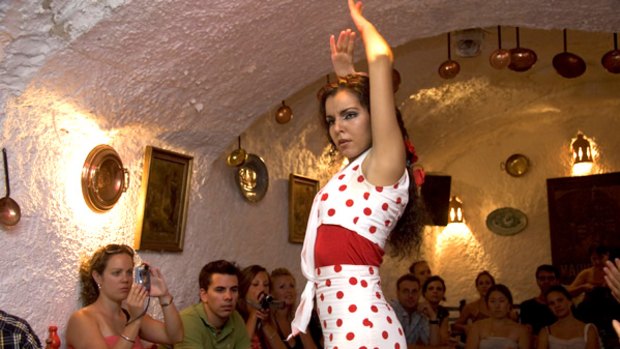 Flamenco dancing in Andalucia. Being part of a group can be fun.