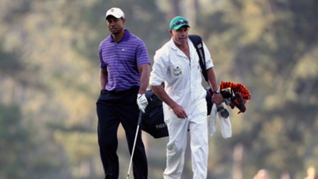 No whine, no song ... Caddy Steve Williams is crucial to a miracle Tiger comeback at this weekend's 2010 US Masters at Augusta National.