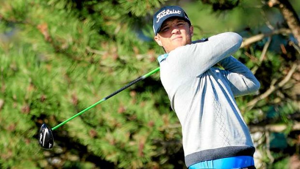Last-hole agony: Matt Jones of Australia narrowly missed out on a chance to compete in the final tournament of the Fed-Ex Cup.
