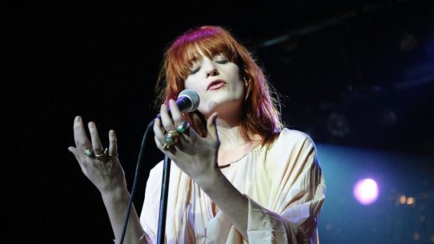 Centre of a spectacular show: Florence Welch.