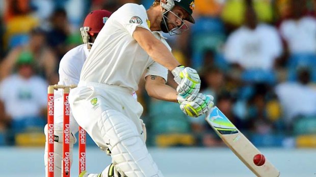 Matthew Wade hits out in the West Indies.