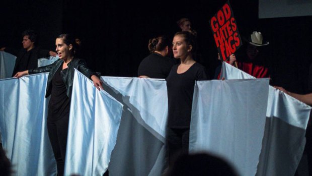Margaret River Senior High School students perform the The Laramie Project.