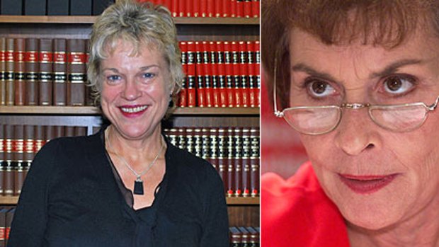 Both Judge Judy Eckert and her famous American namesake, Judge Judy Sheindlin, approve of the courts being televised.