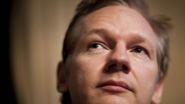 WikiLeaks founder Julian Assange, pictured at a news conference in Geneva last month, has described US moves to force his site offline as "privatisation of state censorship".