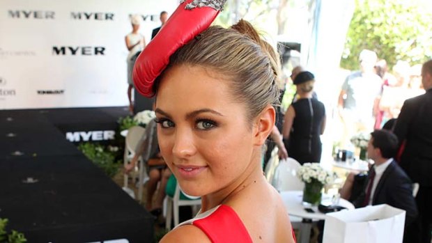 Striking: Jesinta Campbell.