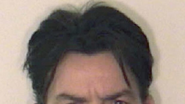 Charlie Sheen's mugshot, provided by the Aspen Police Department .