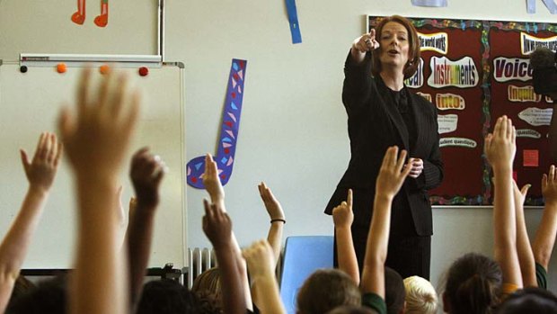 Far reaching reforms: Julia Gillard will provide details of the changes to school education on Sunday.