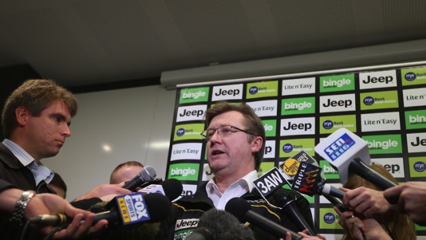 Richmond football manager Craig Cameron confirms the club will is parting ways with Daniel Connors.
