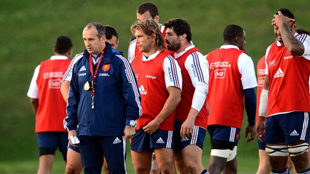 ''We need to be more consistent'' ... France coach Philippe Saint-Andre at training this week.