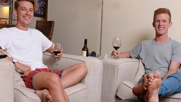 Mindless or mindful?: Adam and Symon wax lyrical over pinot in <I>Gogglebox Australia</i>.