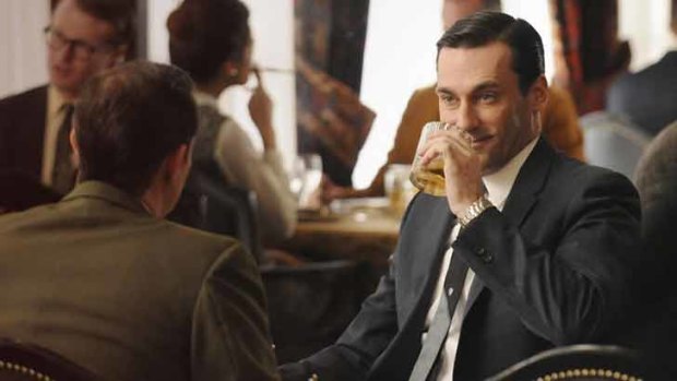 Don Draper (Jon Hamm) from TV series Mad Men has helped make whisky popular with a younger market.