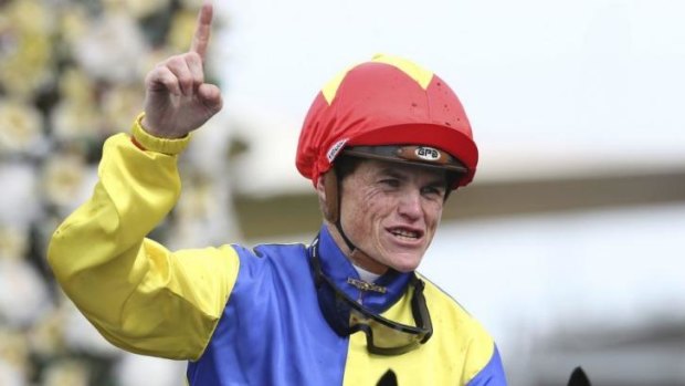 Off to a flyer: Craig Williams and Gordon Lord Byron combined to give the Irish gelding a perfect start to his Australian campaign.