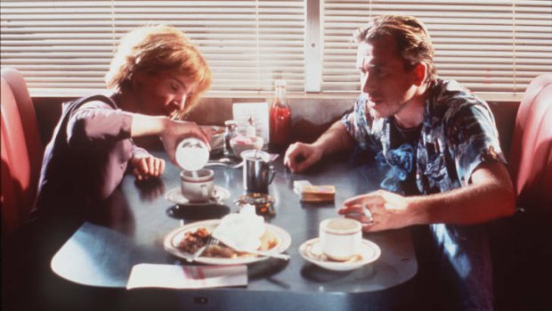 Crime and food go hand-in-hand in <i>Pulp Fiction</i>, starring Amanda Plummer and Tim Roth.
