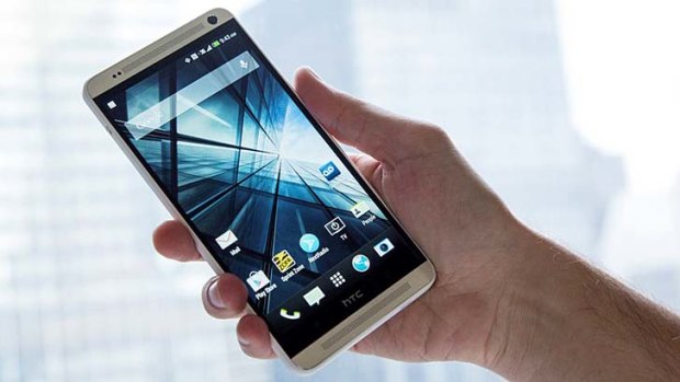 Colossus: The HTC One max has a 5.9-inch touchscreen.