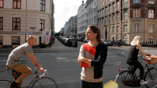 Pedal power: Melbourne's Dr Alessandro Demaio teaches in Copenhagen where people cycle not because it is healthier, but because it is faster.