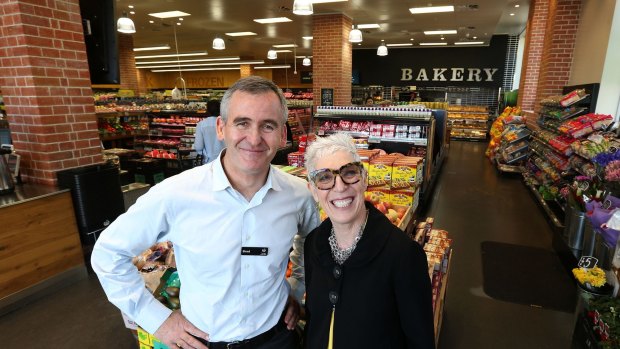 Woolworths' Brad Banducci and OzHarvest's Ronni Kahn have formed a partnership to reduce food waste.