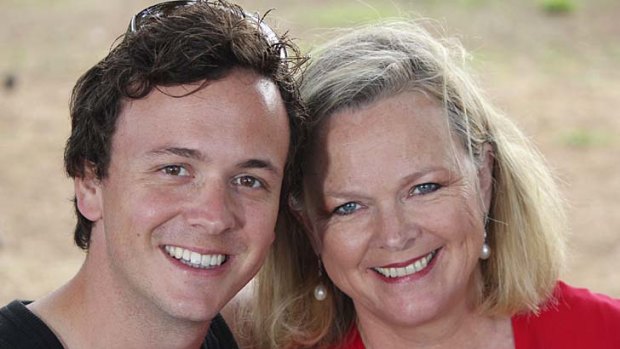 Blair with his mother  Lyndey  for their SBS show  'Lyndey & Blair's Taste of Greece'.