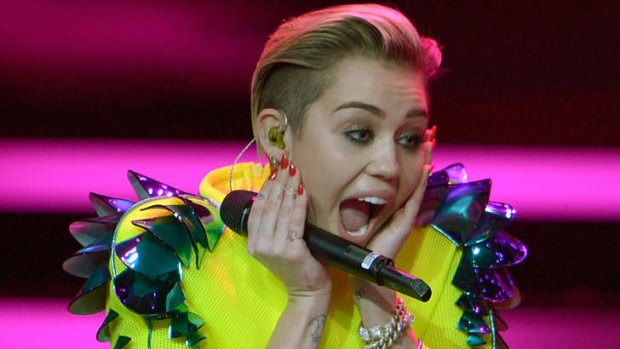 Case study ... Miley Cyrus' behaviours will be the subject of a sociology paper.