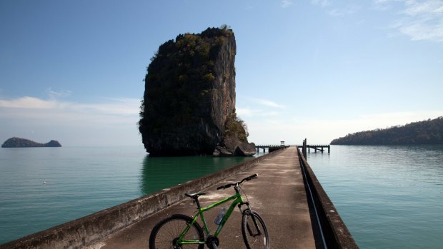 Getting properly away: Ao Taloh Wow bay, site of a former prison camp.