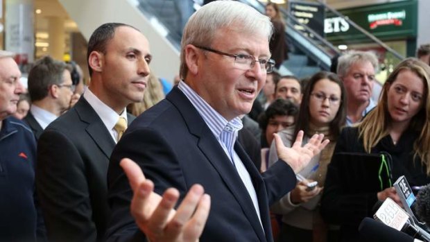 Kevin Rudd: "So, mate,  I've done a fair bit of this carrying".