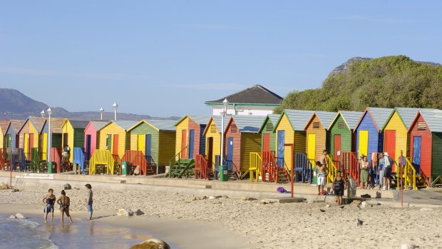 Kalk Bay beach huts, Cape Town.