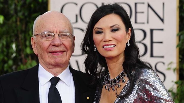 Rupert Murdoch and his then wife Wendi Deng in 2011.