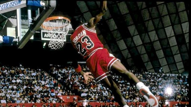 His royal airness: Michael Jordan in his prime.