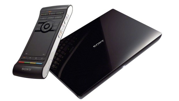 Sony's Google TV set-top box and remote.