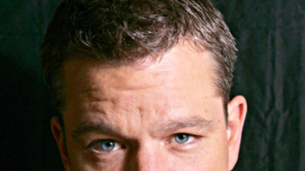 Life begins at 40 ... Matt Damon takes on some sound advice from Invictus co-star Morgan Freeman.