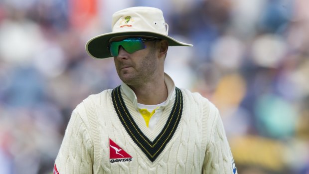Struggling: Michael Clarke is battling to overcome a form slump with the bat.