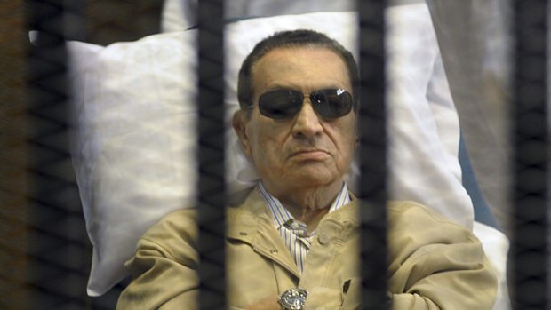 Hosni Mubarak, seen in a photo taken on June 2, has been battling ill health since his arrest following his ousting.