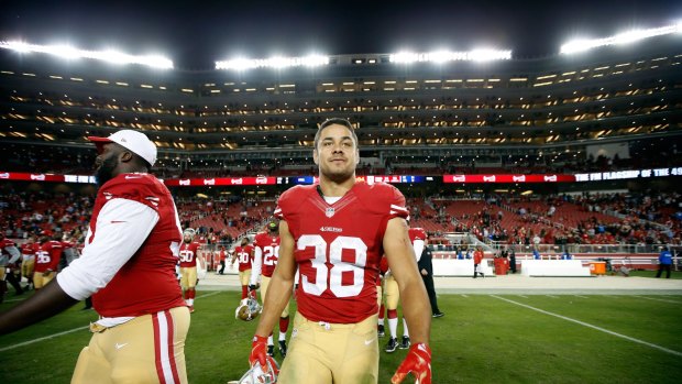 Against the odds: Jarryd Hayne was up against it from the start.