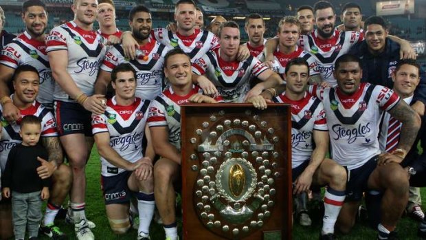 Minor premiers: The Roosters top the table at the end of the regular season.