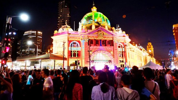 The glorious evening that was Melbourne's White Night Festival, when people reclaimed the city streets from cars.