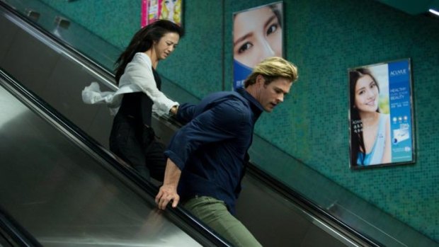 Chris Hemsworth and Wei Tang star in Michael Mann's cyber-thriller <i>Blackhat</i>.